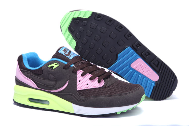 New Men\'S Nike Air Max Black/Pink/Greenyellow
